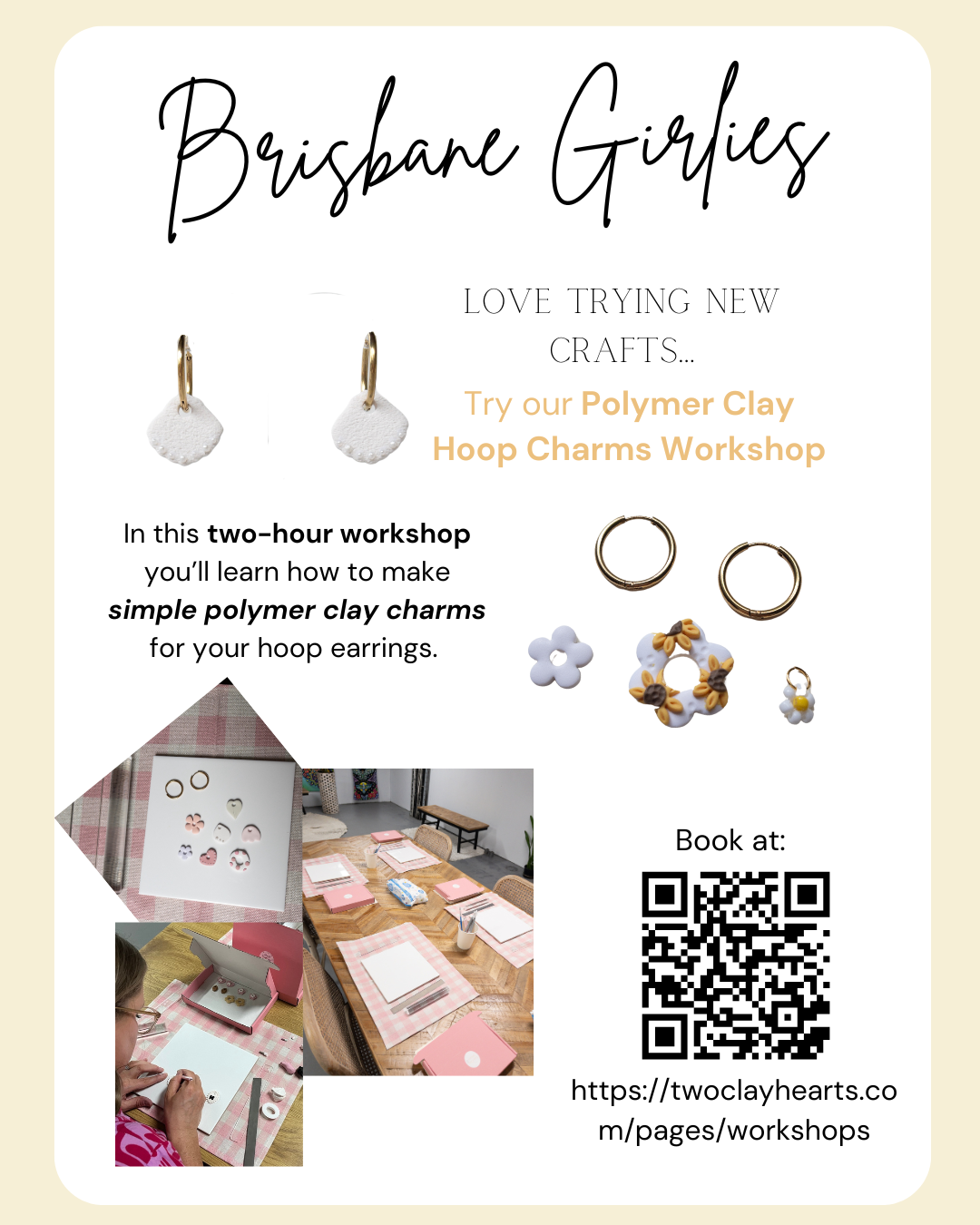 Polymer Clay Hoop Charms Workshop - Sunday 21st September