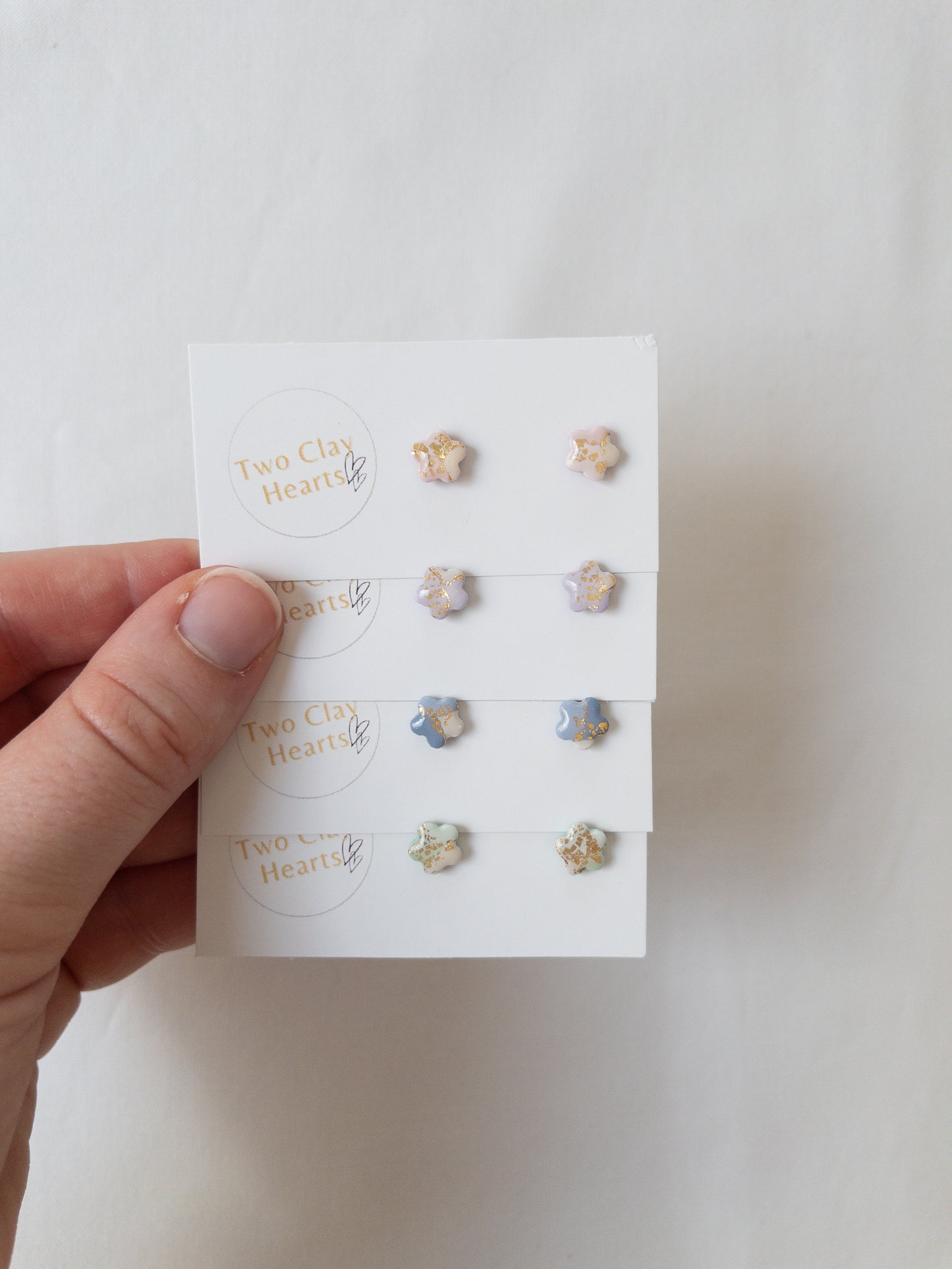 Mini Gold Flower Studs