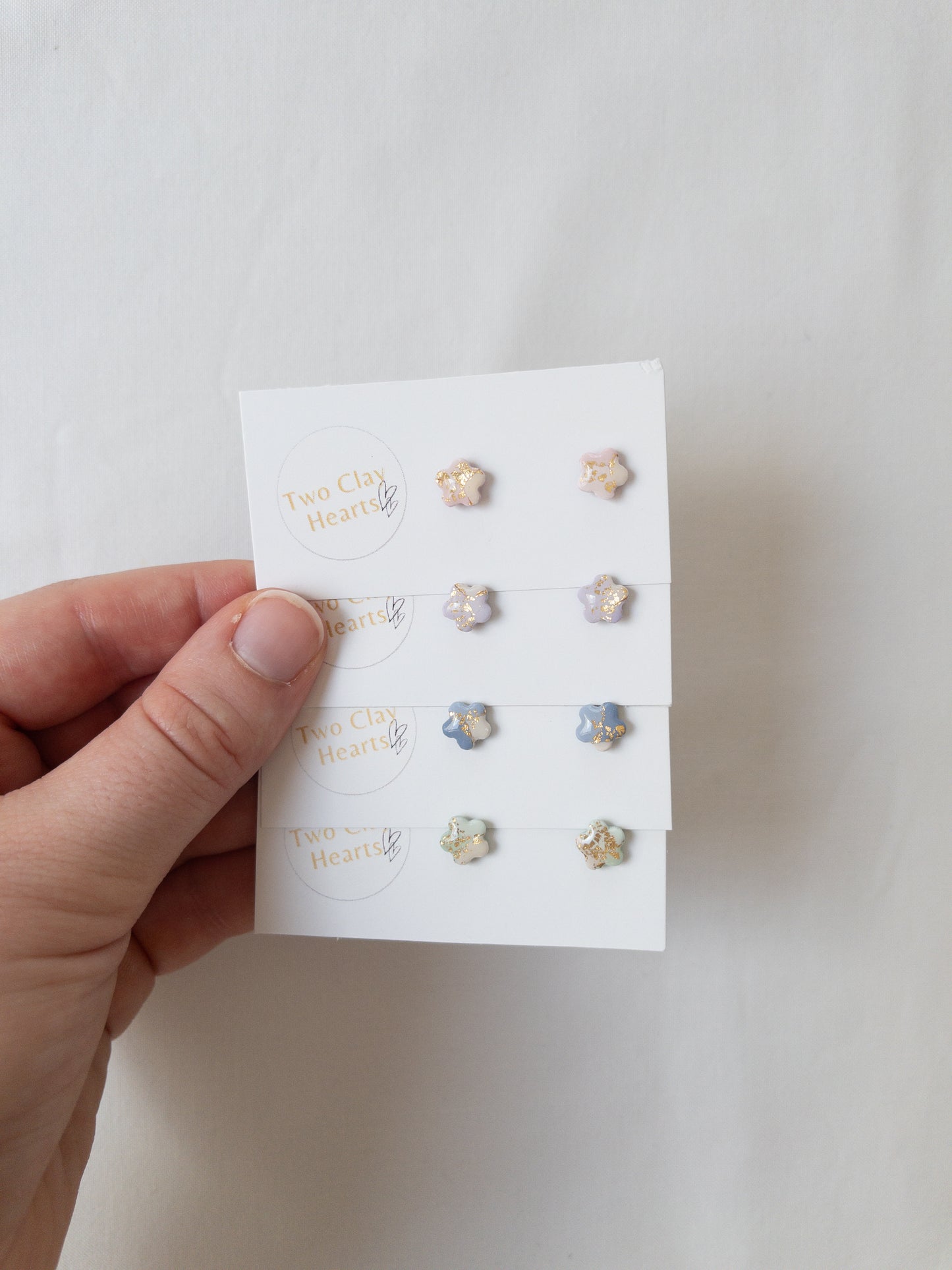 Mini Gold Flower Studs