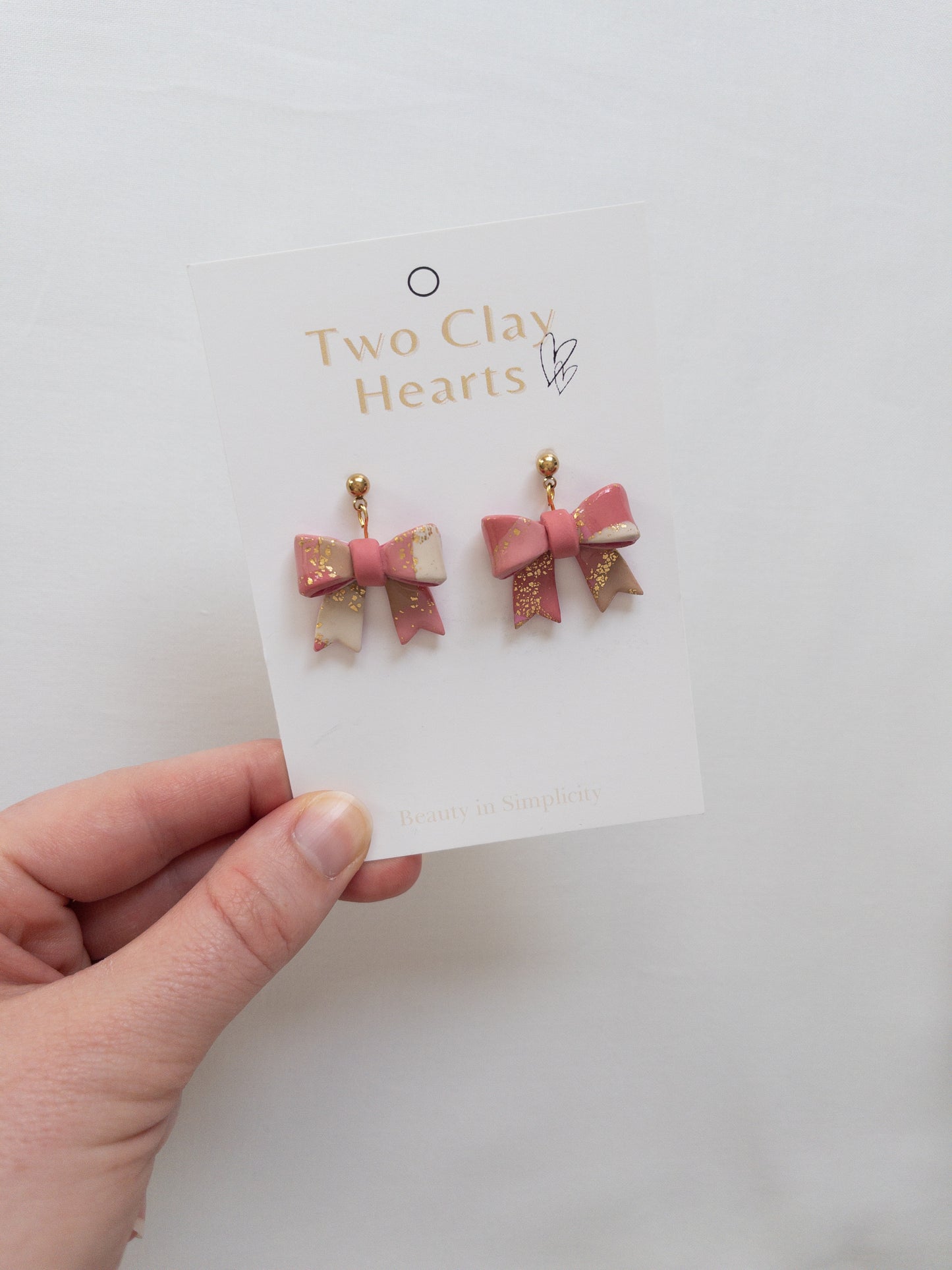 Terracotta Bow Dangles