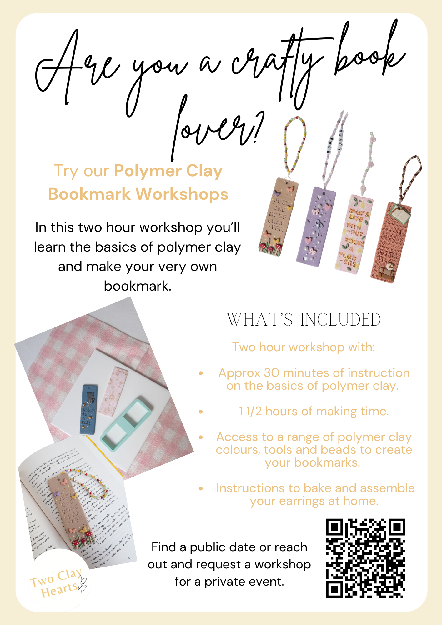 Polymer Clay Bookmark Workshop - Sunday 5th October
