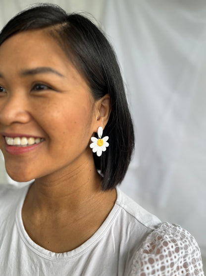 Daisy Petal Drop Earring - Two Clay Hearts