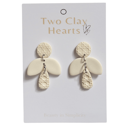 Yellow Clay Rattan Firefly Earring - Two Clay Hearts